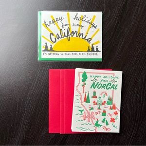 Northern California Letterpress Christmas Cards